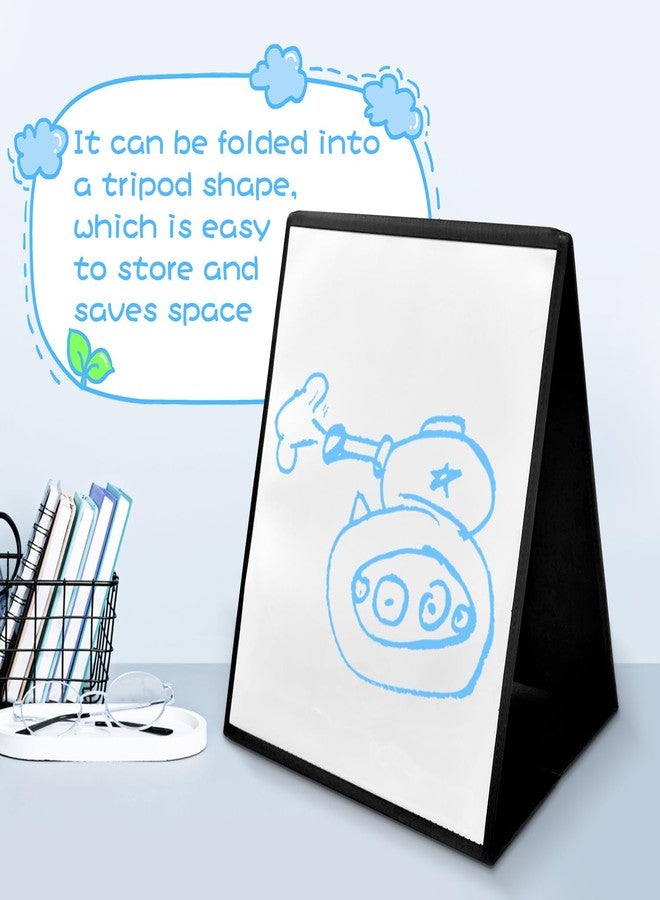 Jenlan Dry Erase Board for Kids - Double Sided Magnetic Whiteboard | Foldable Drawing Board for Classroom, Teachers, Home Use | Portable Doodle Board for Children Learning, Writing & Drawing - Image 4